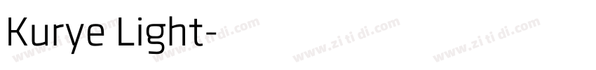 Kurye Light字体转换